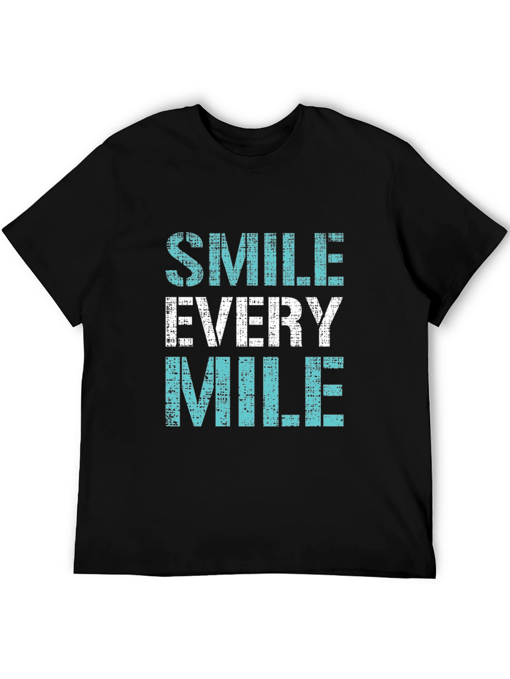 Smile Every Mile Graphic Tee - Black
