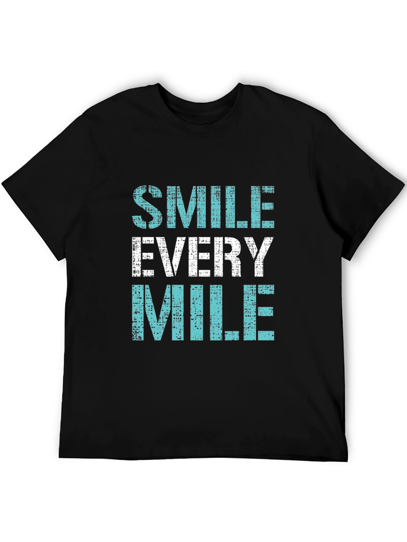 Smile Every Mile Graphic Tee - Black