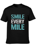 Smile Every Mile Graphic Tee - Black