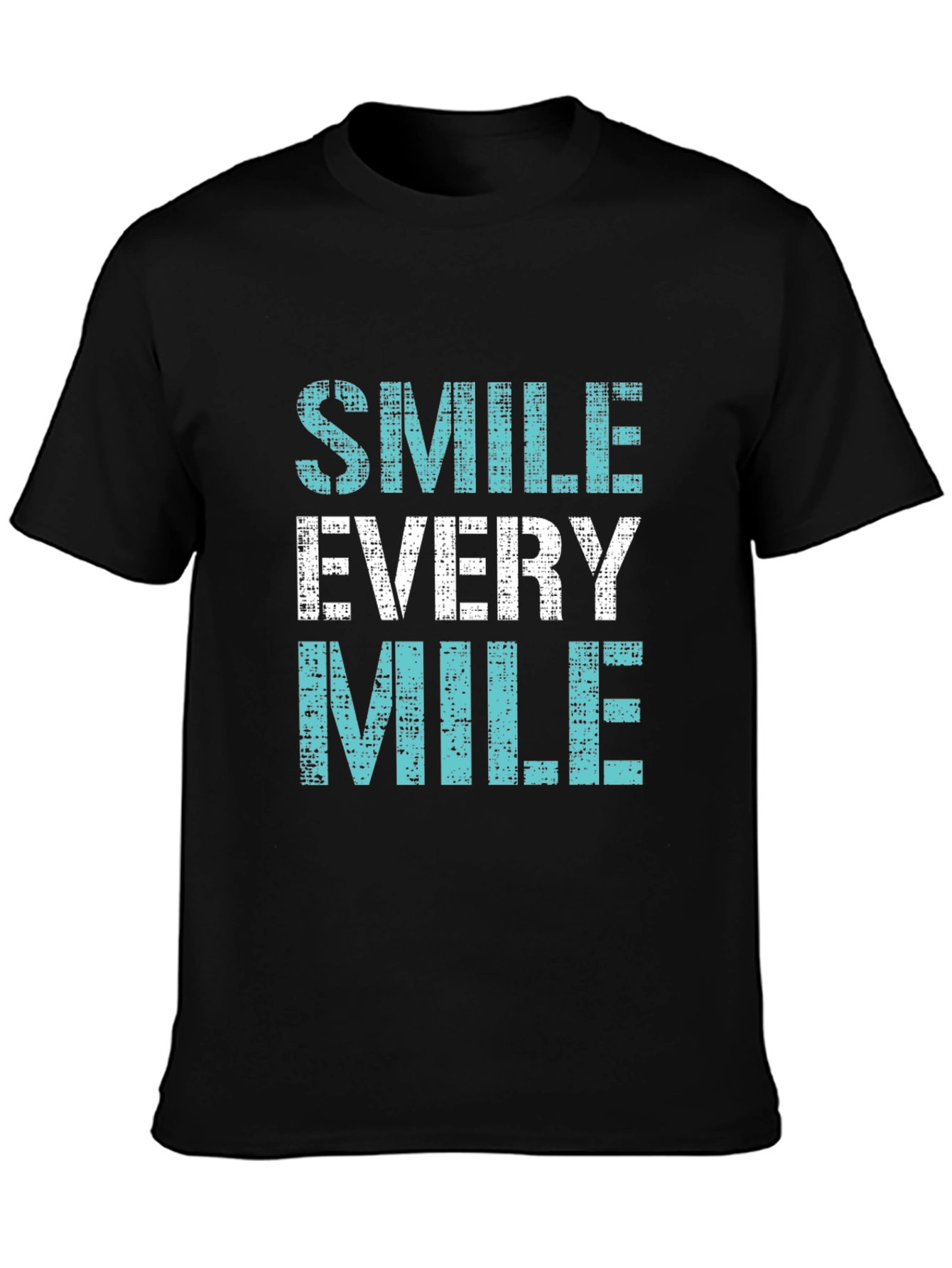 Smile Every Mile Graphic Tee - Black