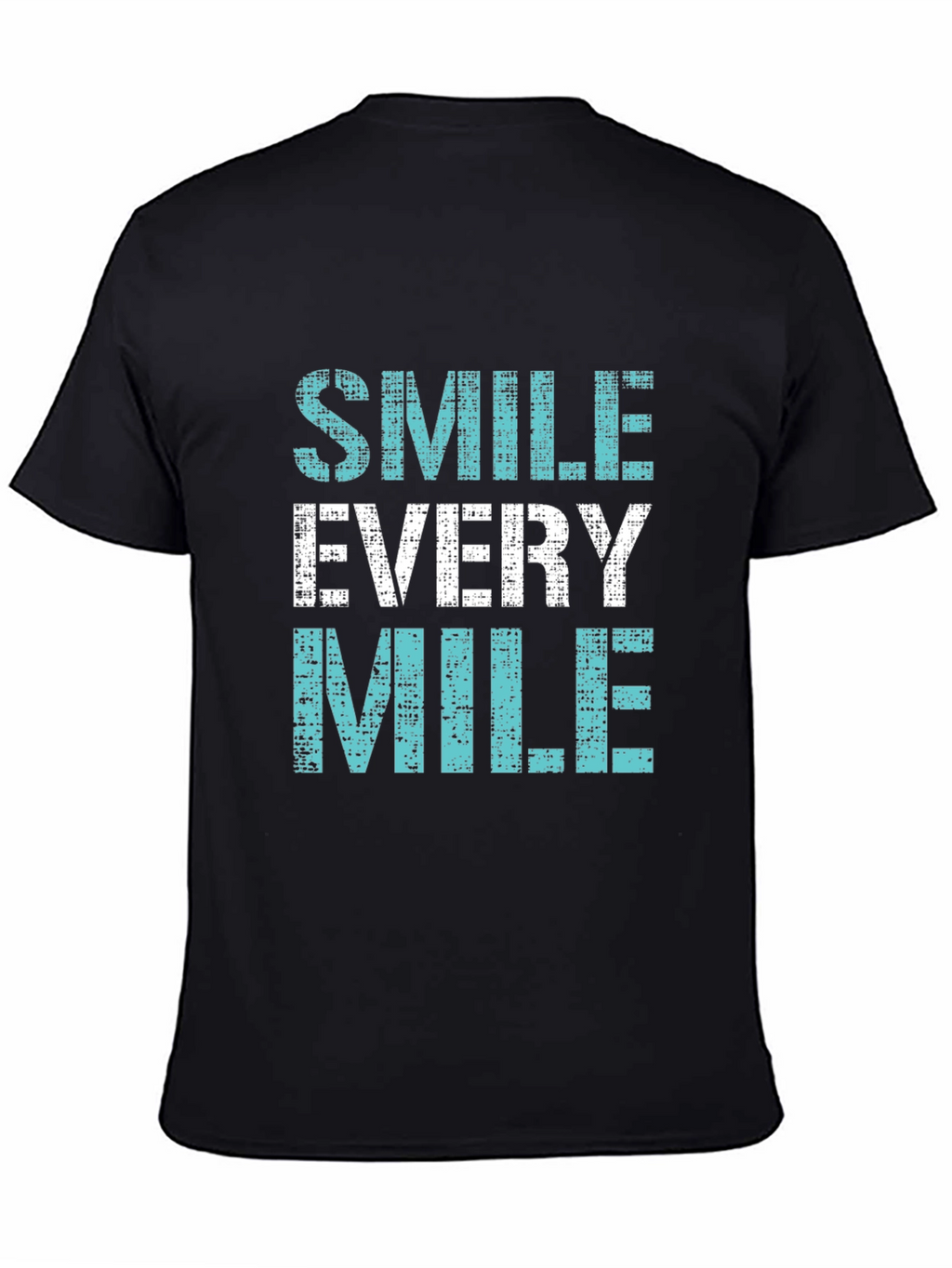 Smile Every Mile Graphic Tee - Black