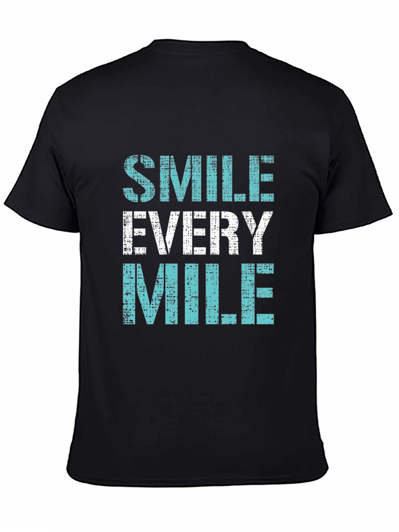 Smile Every Mile Graphic Tee - Black