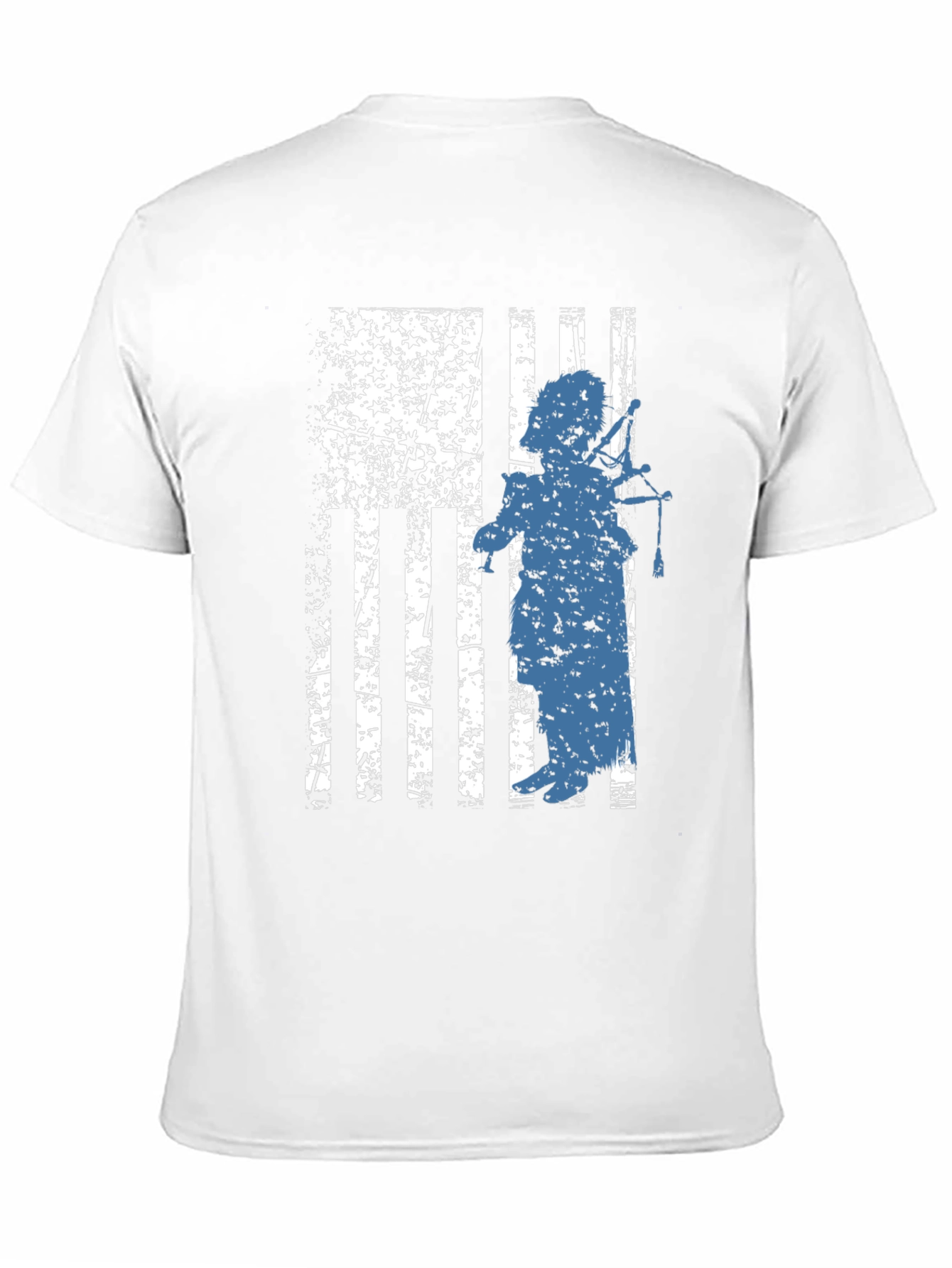 Patriotic Bagpiper Graphic Tee