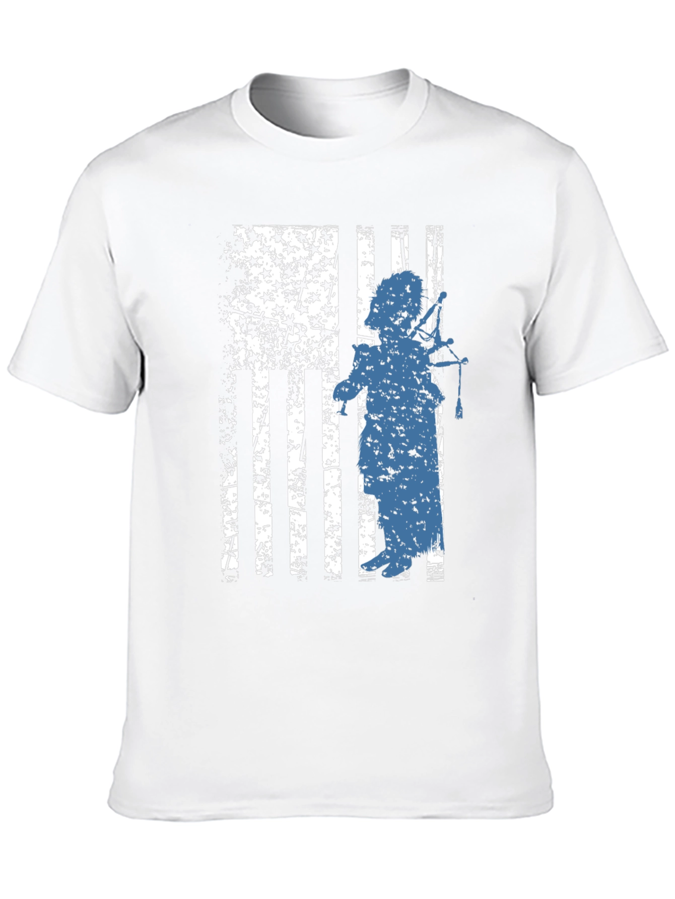 Patriotic Bagpiper Graphic Tee