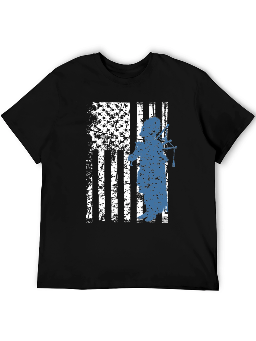 Patriotic Bagpiper Graphic Tee