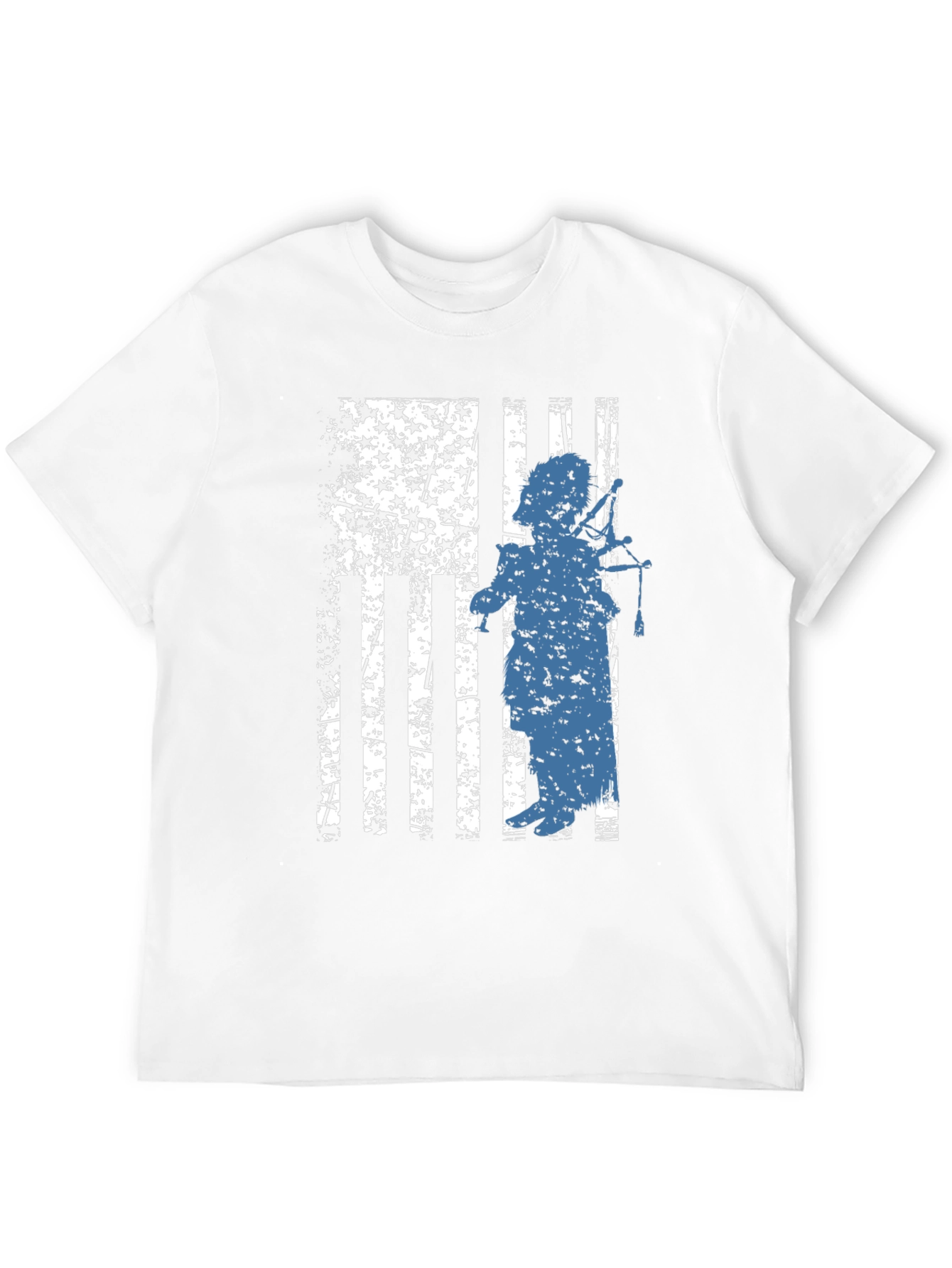 Patriotic Bagpiper Graphic Tee