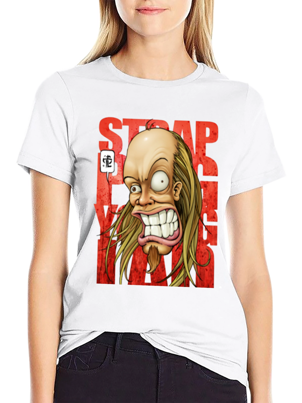 Strapping Young Lad T-Shirt - Cartoon Design