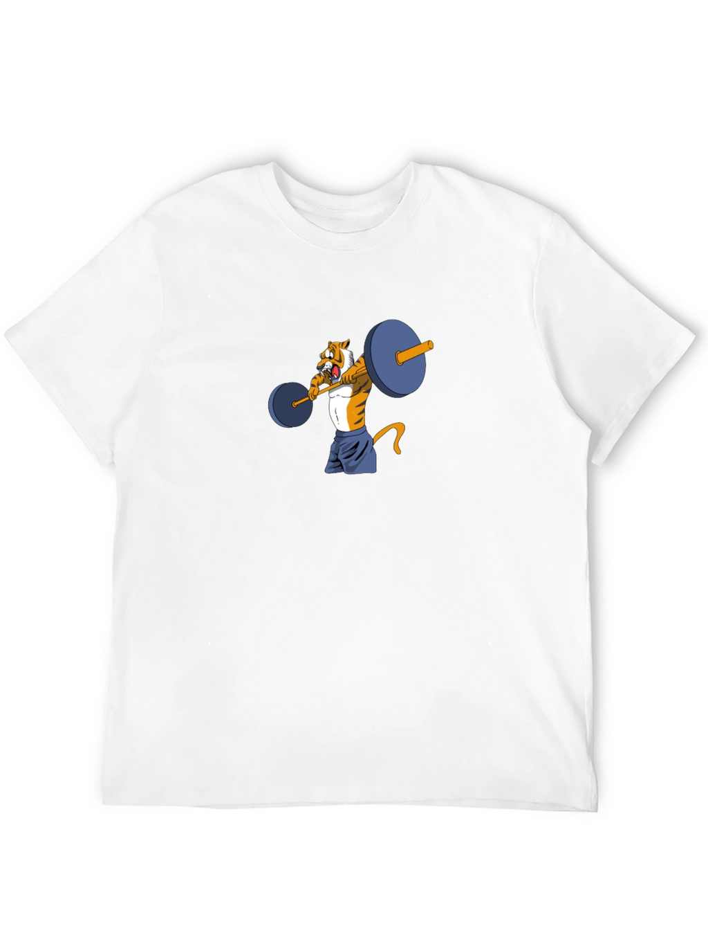 Tiger Lifting Weights Graphic Tee - Black