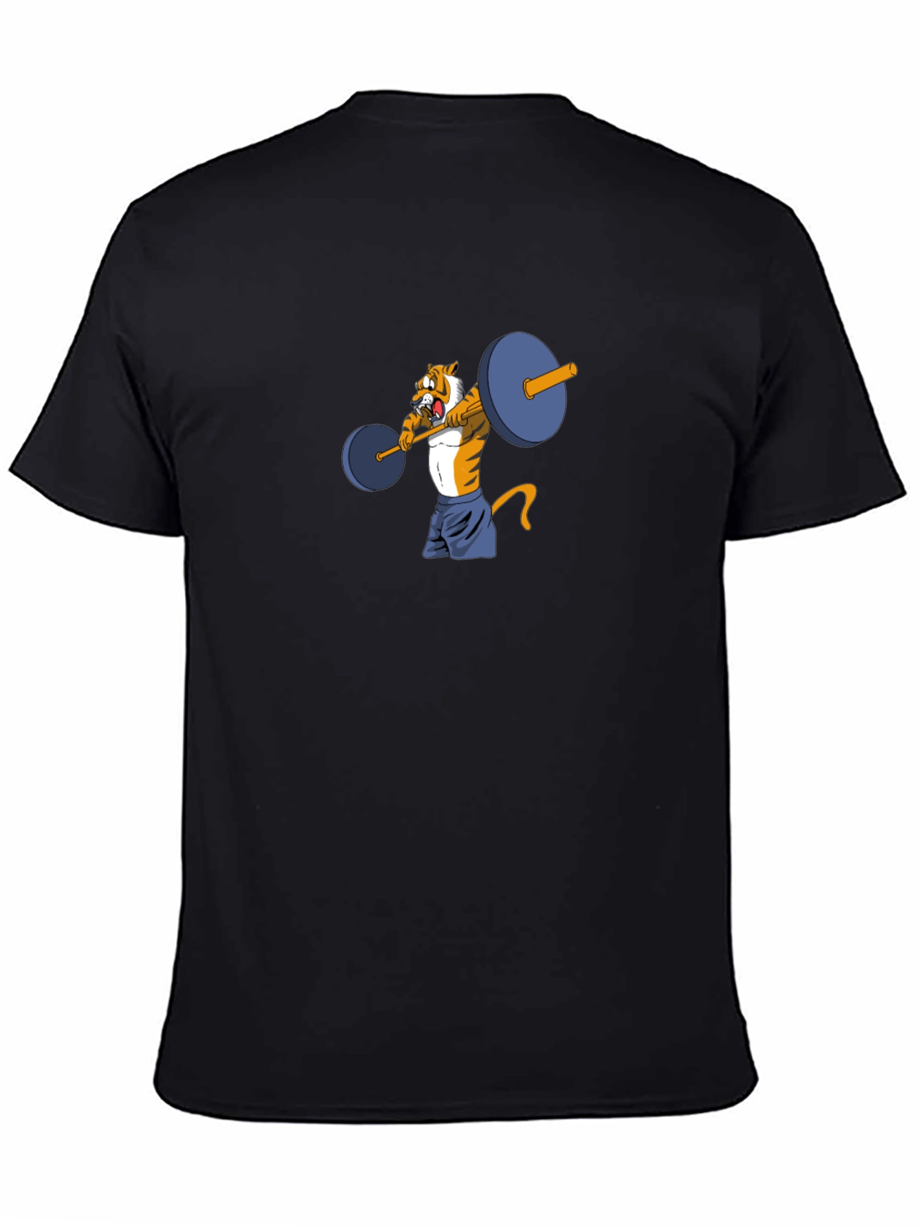 Tiger Lifting Weights Graphic Tee - Black
