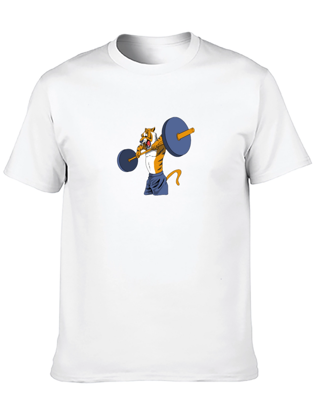 Tiger Lifting Weights Graphic Tee - Black