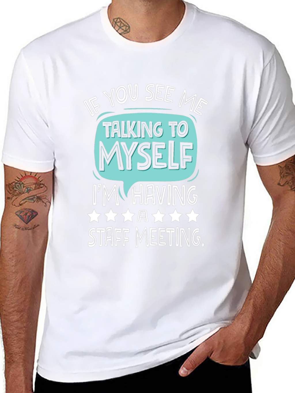 Staff Meeting T-Shirt Funny Introvert Tee