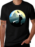 Nature Hiker Graphic Tee - Black