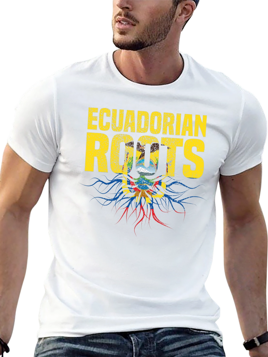 Ecuadorian Roots Graphic T-Shirt - Black