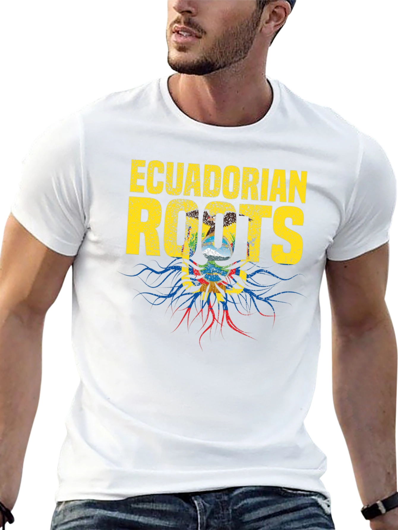 Ecuadorian Roots Graphic T-Shirt - Black