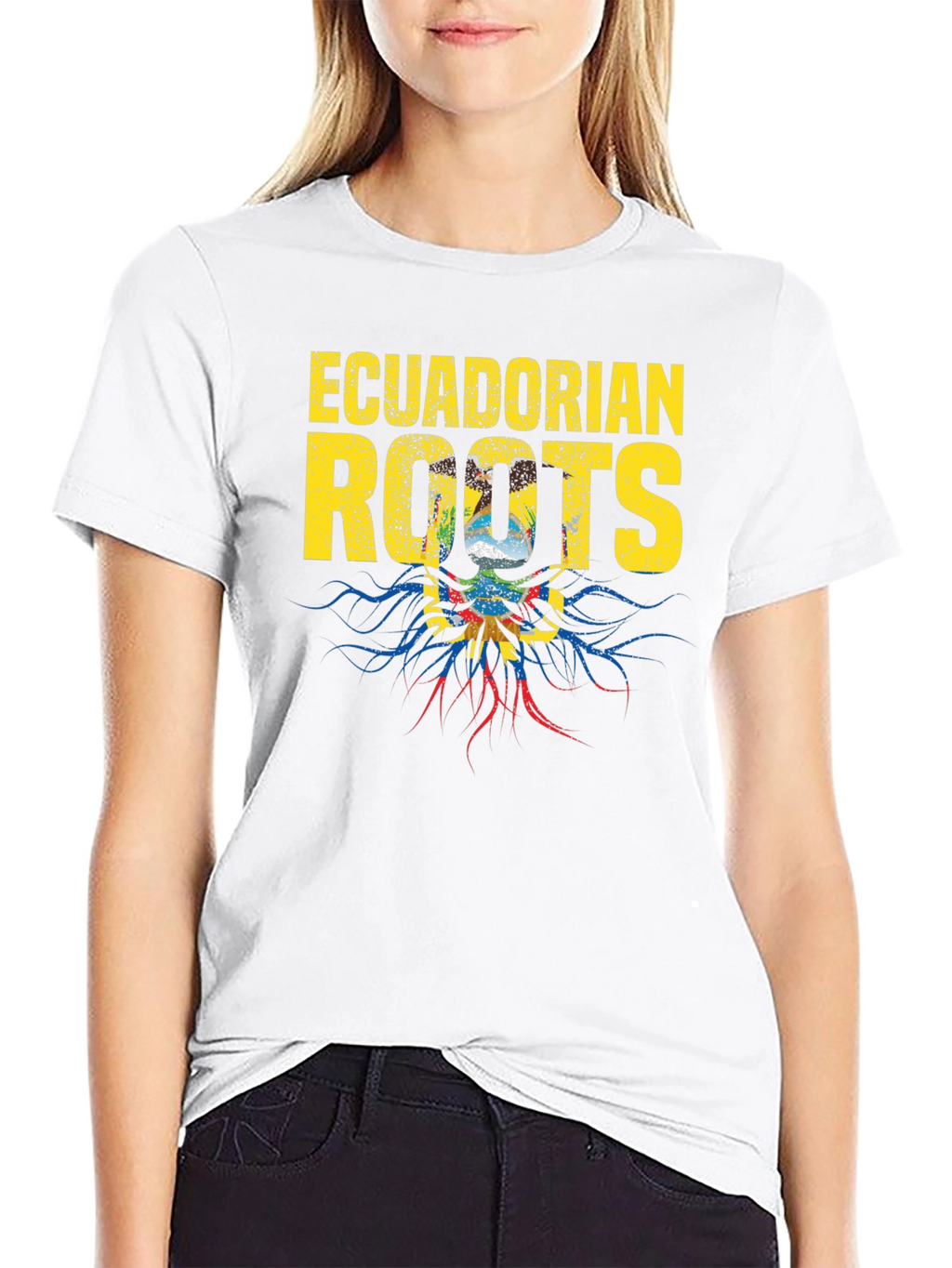 Ecuadorian Roots Graphic T-Shirt - Black