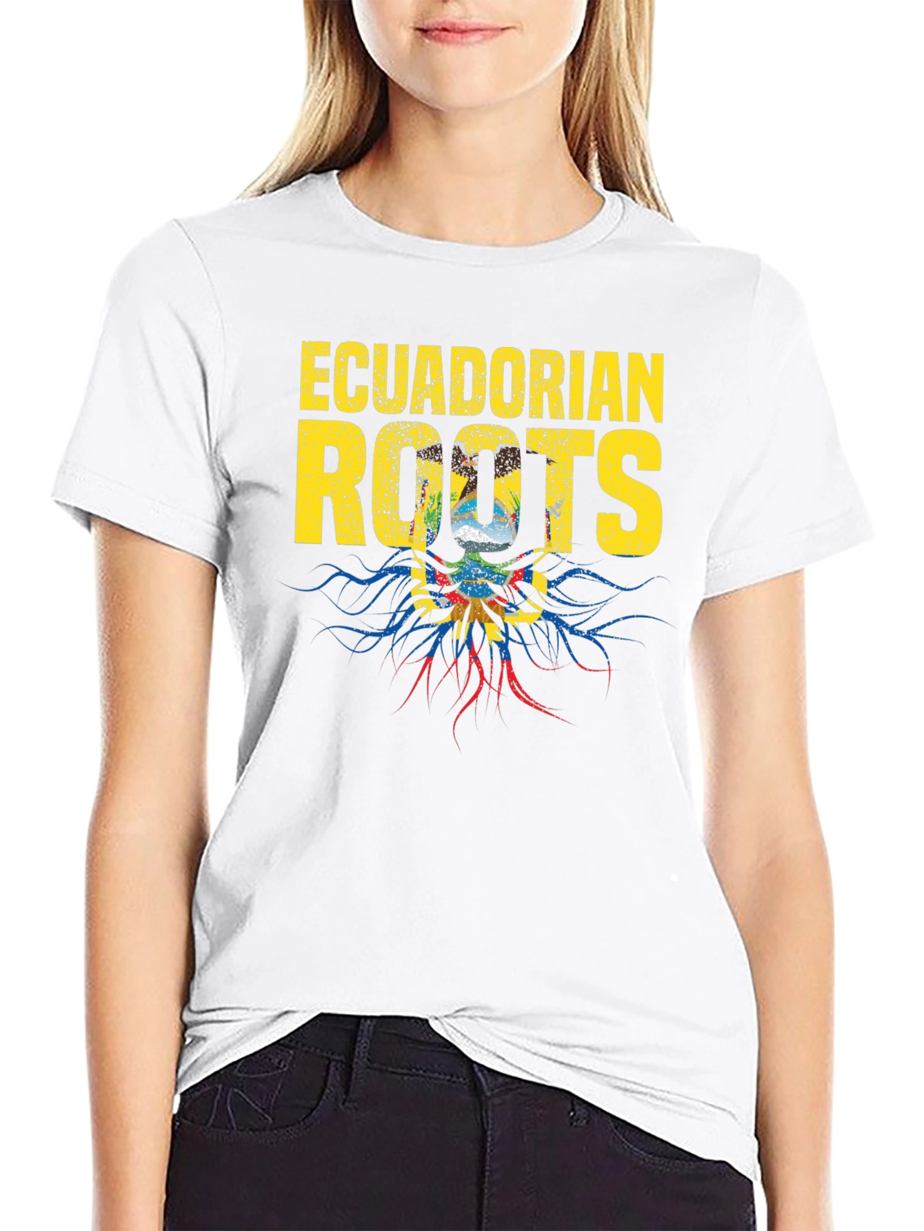 Ecuadorian Roots Graphic T-Shirt - Black