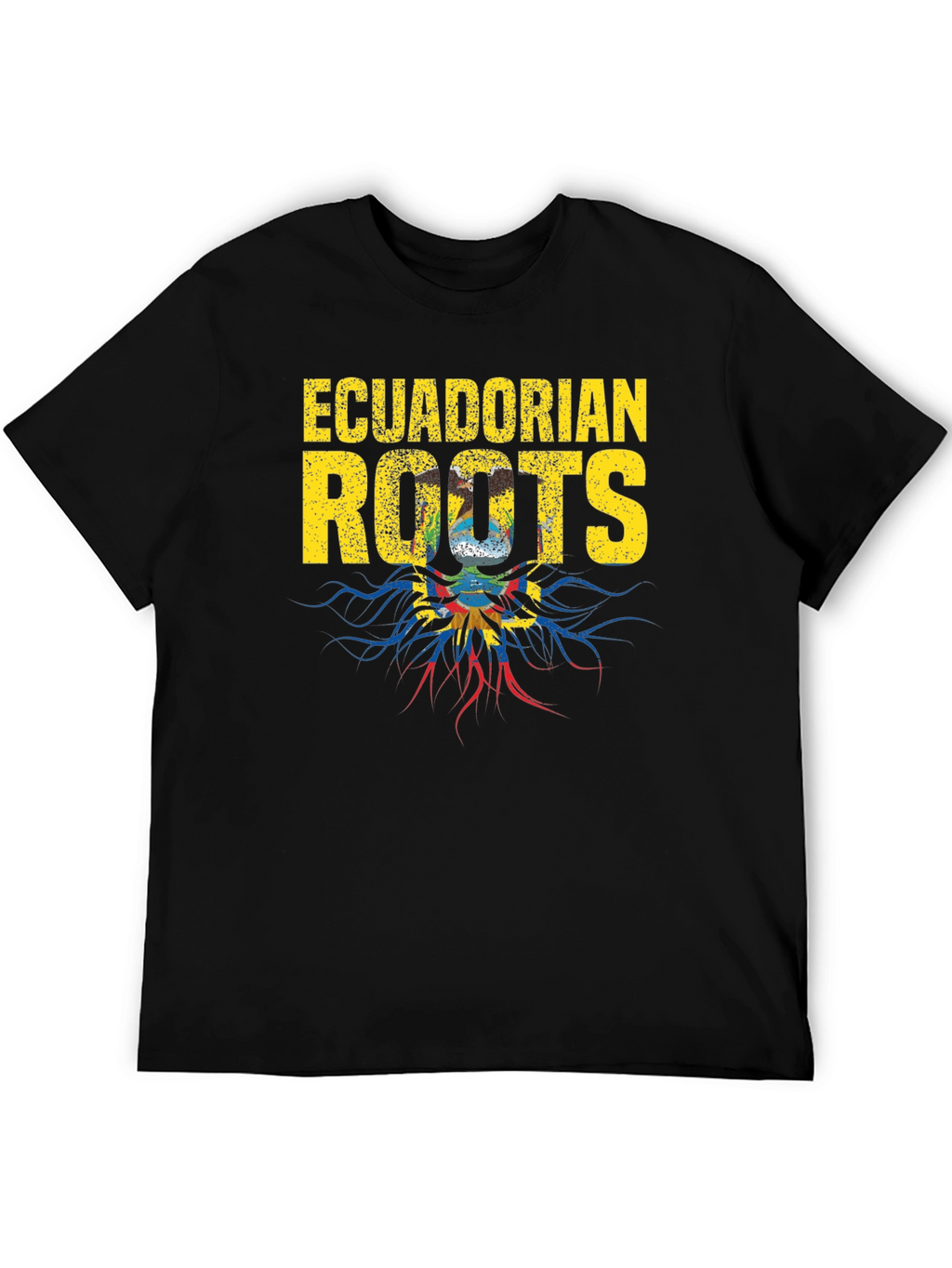 Ecuadorian Roots Graphic T-Shirt - Black