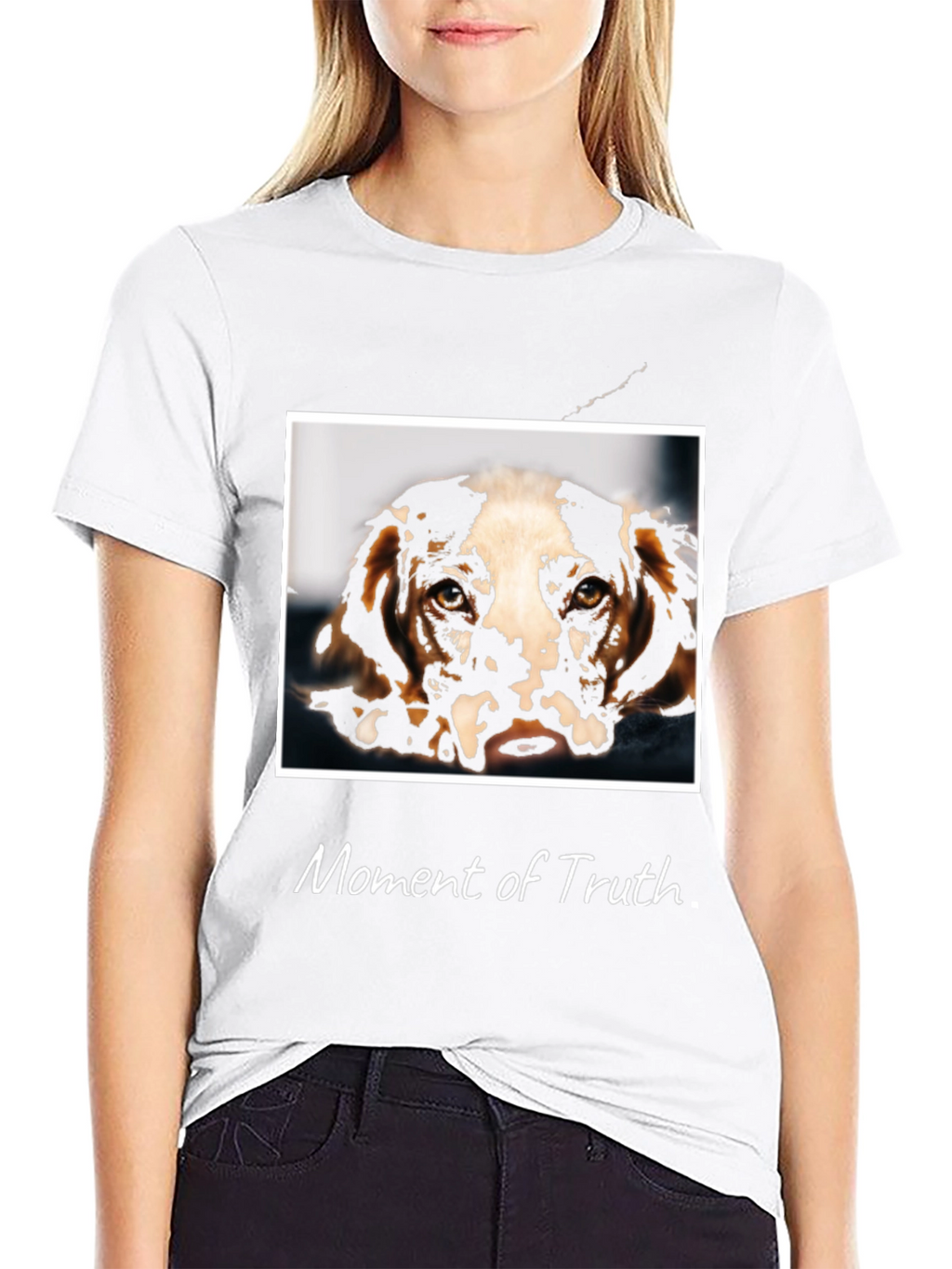 Moment of Truth Dog Graphic T-Shirt