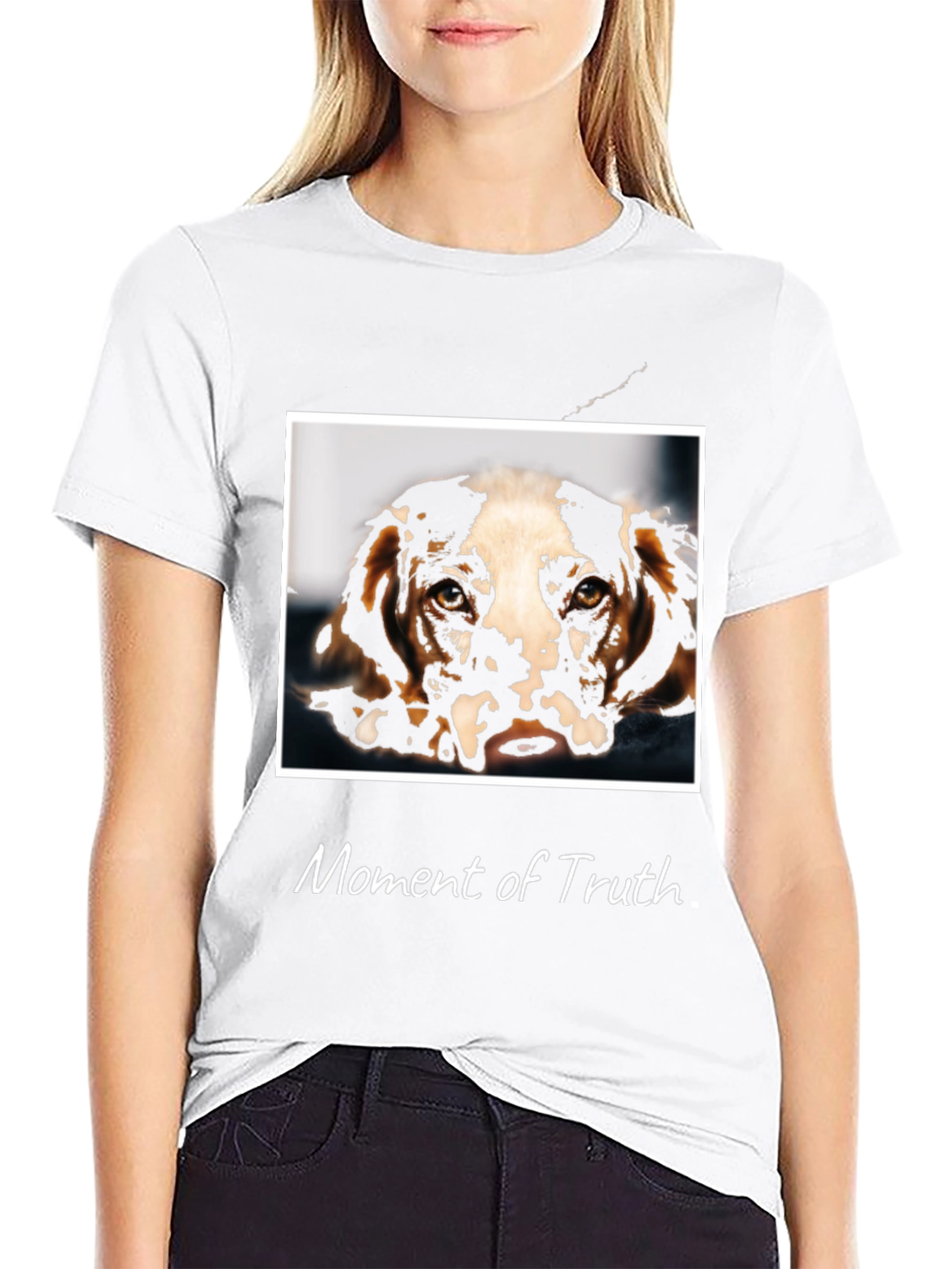 Moment of Truth Dog Graphic T-Shirt