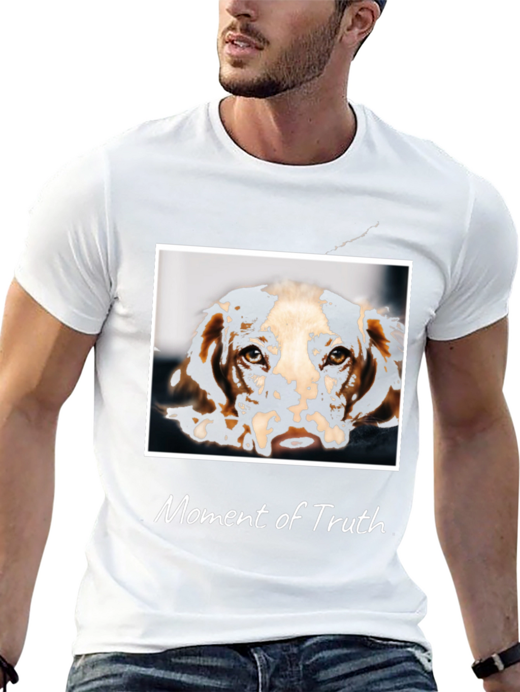 Moment of Truth Dog Graphic T-Shirt