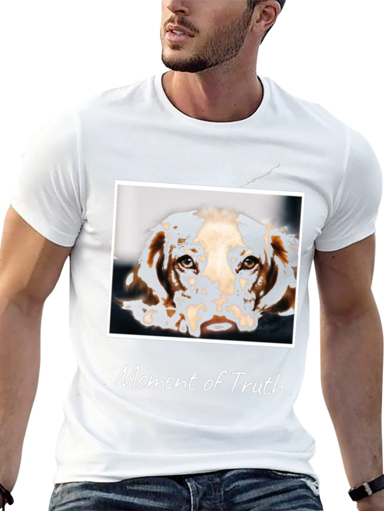 Moment of Truth Dog Graphic T-Shirt