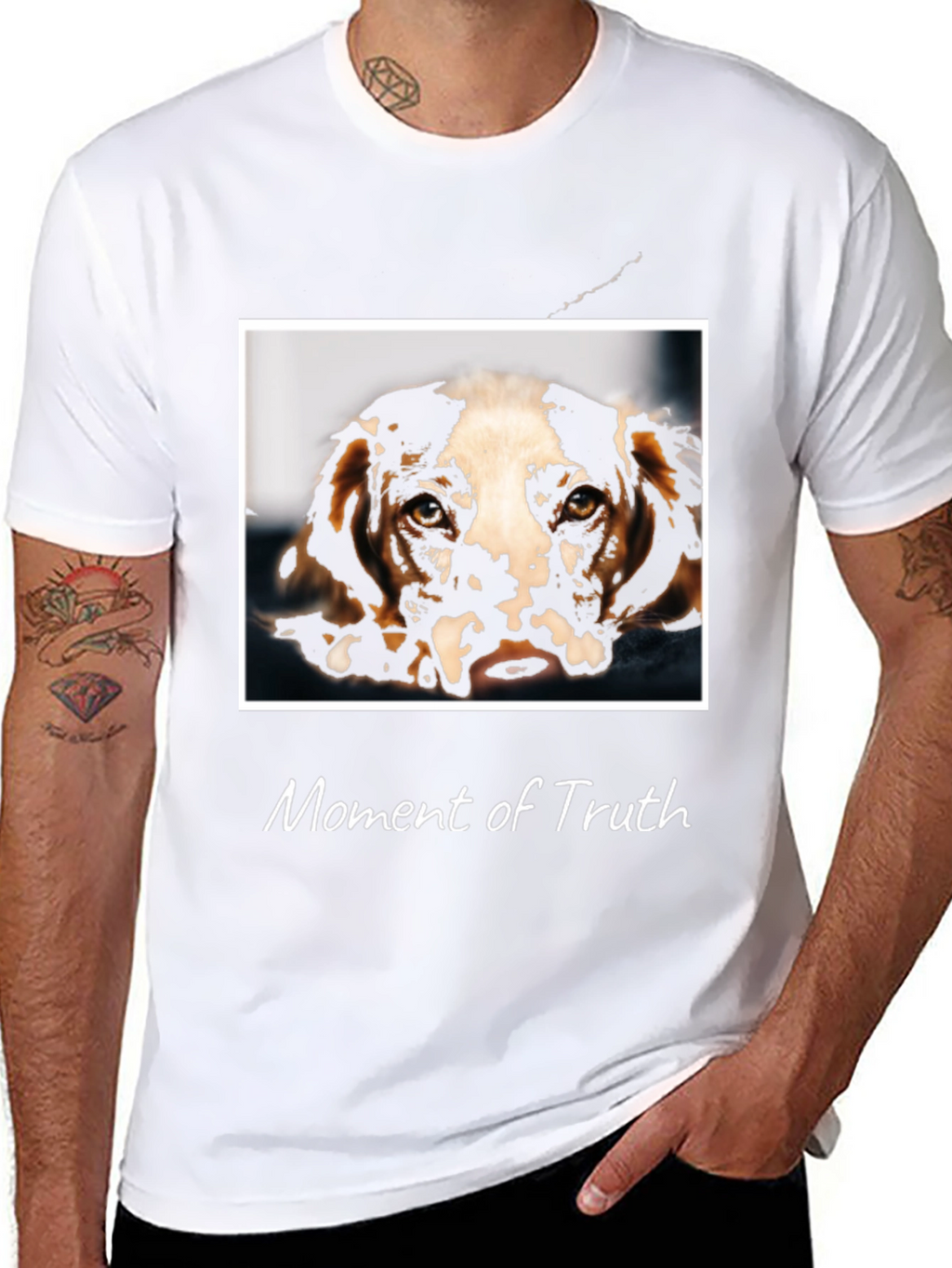Moment of Truth Dog Graphic T-Shirt