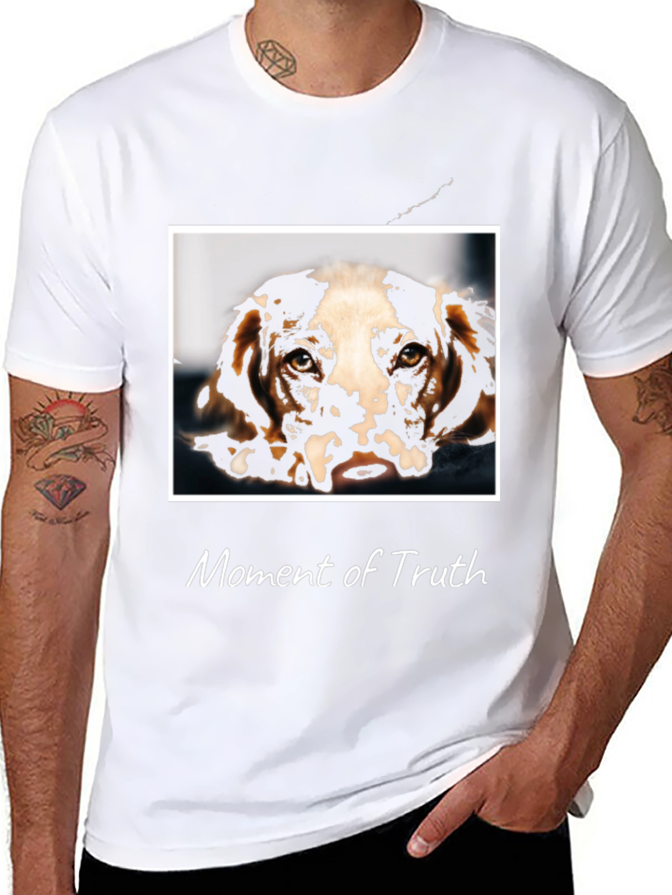 Moment of Truth Dog Graphic T-Shirt