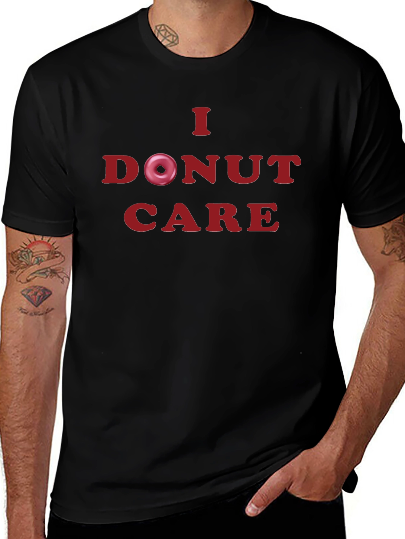 I Donut Care T-Shirt - Humorous & Stylish