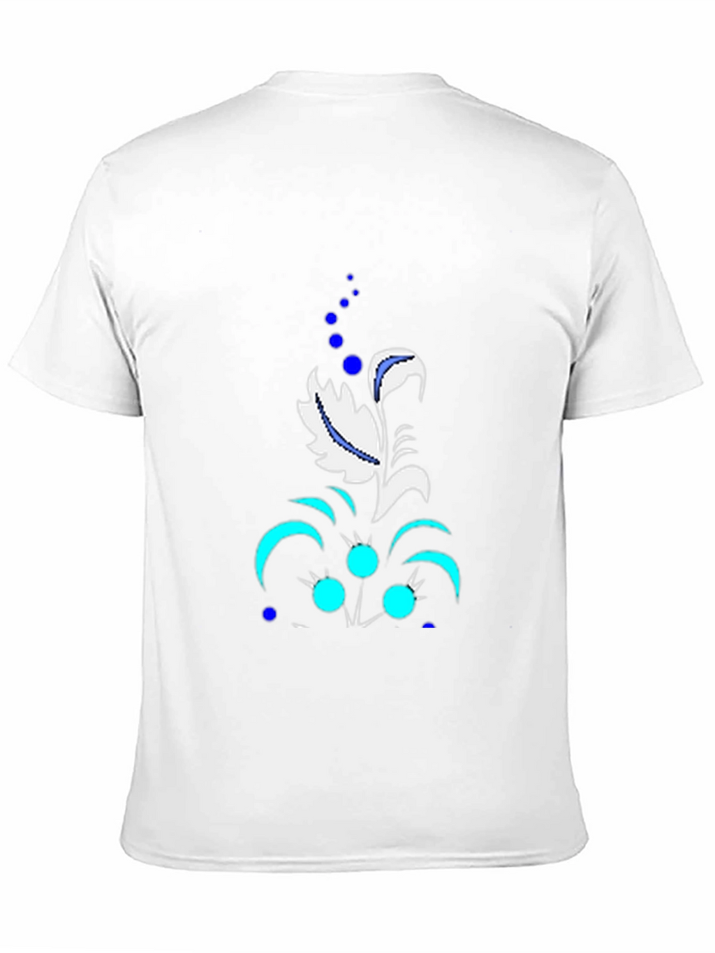 Abstract Floral Graphic Black T-Shirt