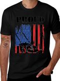 Proud Lawn Mower American Flag Patriotic T-Shirt