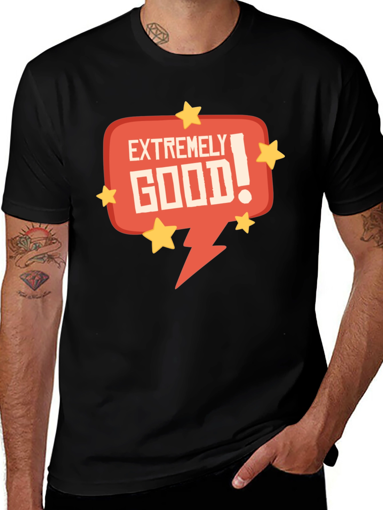 Extremely Good! Graphic Tee - Fun & Stylish Mens T-Shirt
