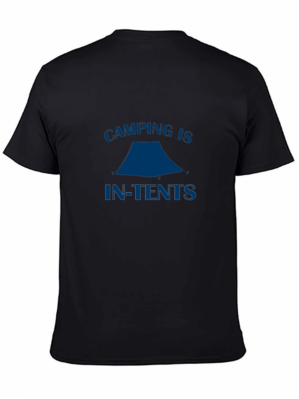 Camping is In-Tents Graphic Tee - Black