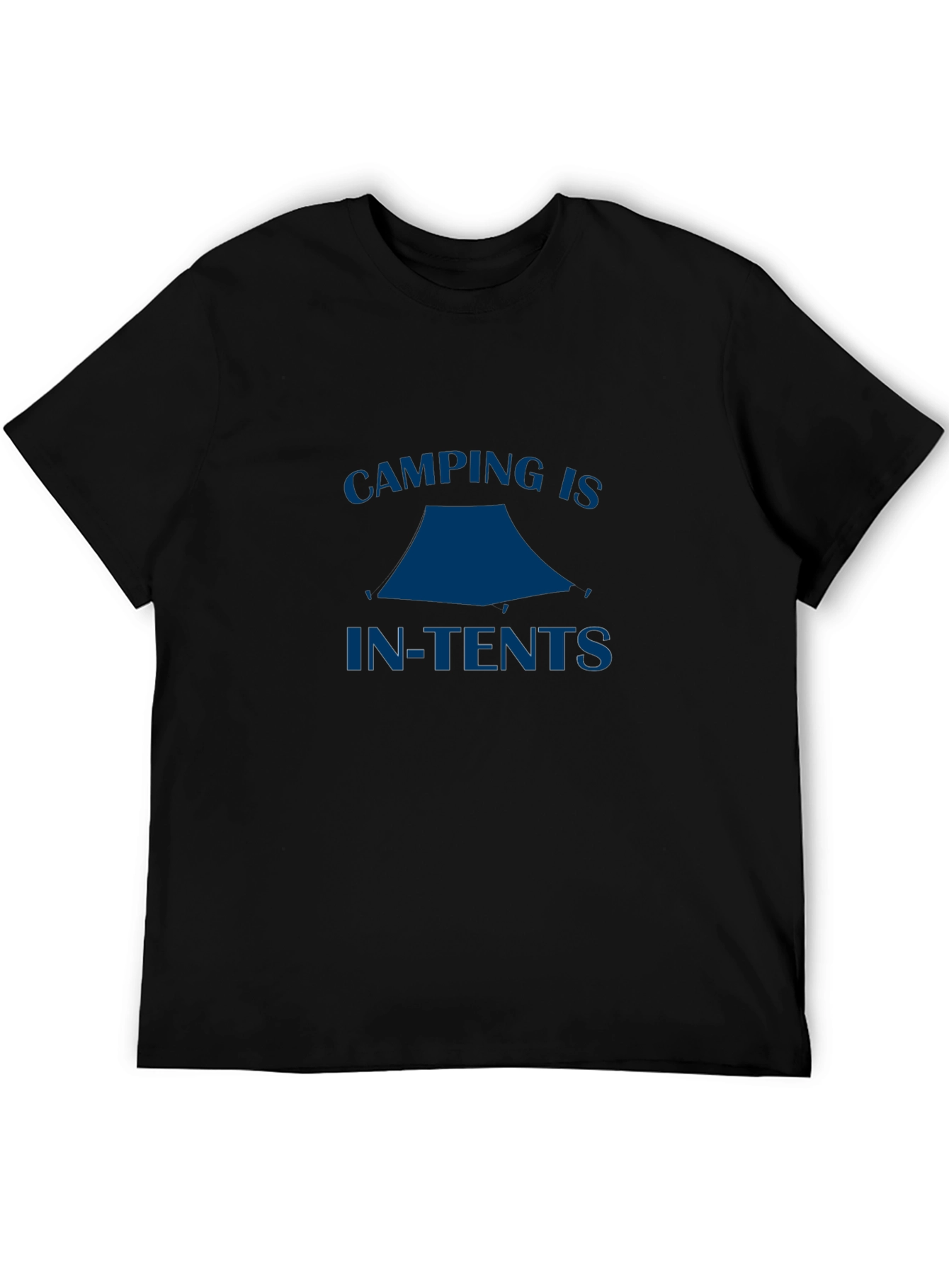 Camping is In-Tents Graphic Tee - Black