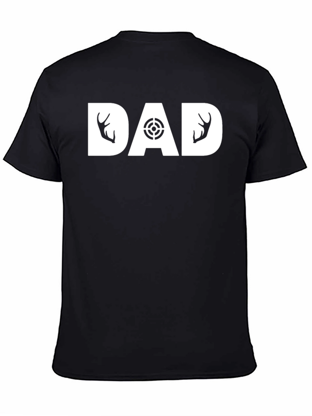 Hunting Dad T-Shirt - Deer Antler Design