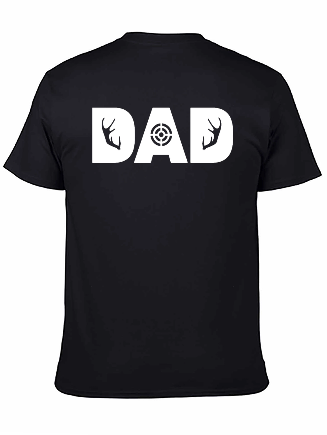 Hunting Dad T-Shirt - Deer Antler Design