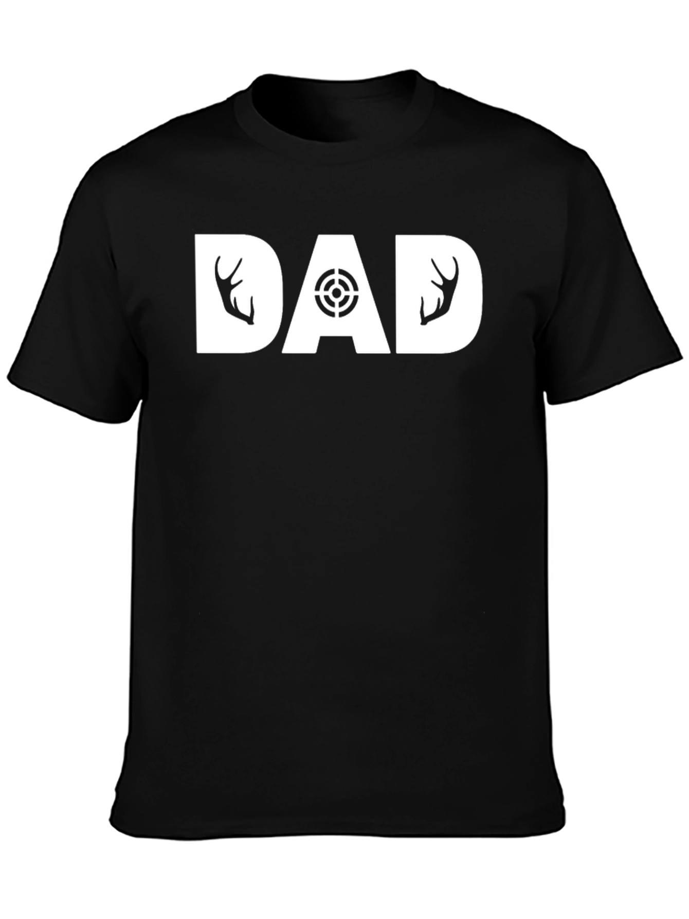 Hunting Dad T-Shirt - Deer Antler Design