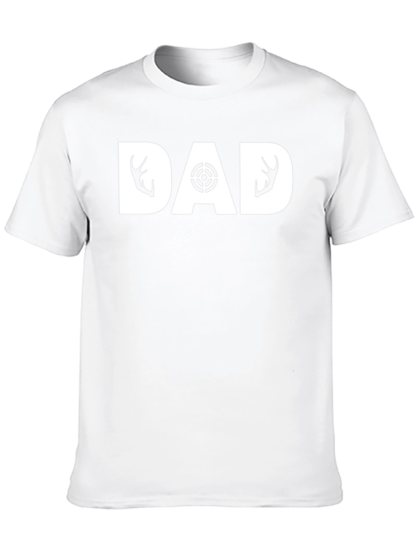 Hunting Dad T-Shirt - Deer Antler Design