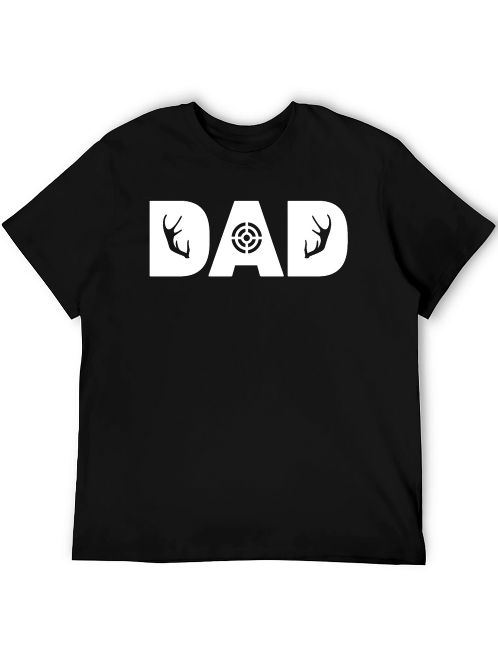 Hunting Dad T-Shirt - Deer Antler Design