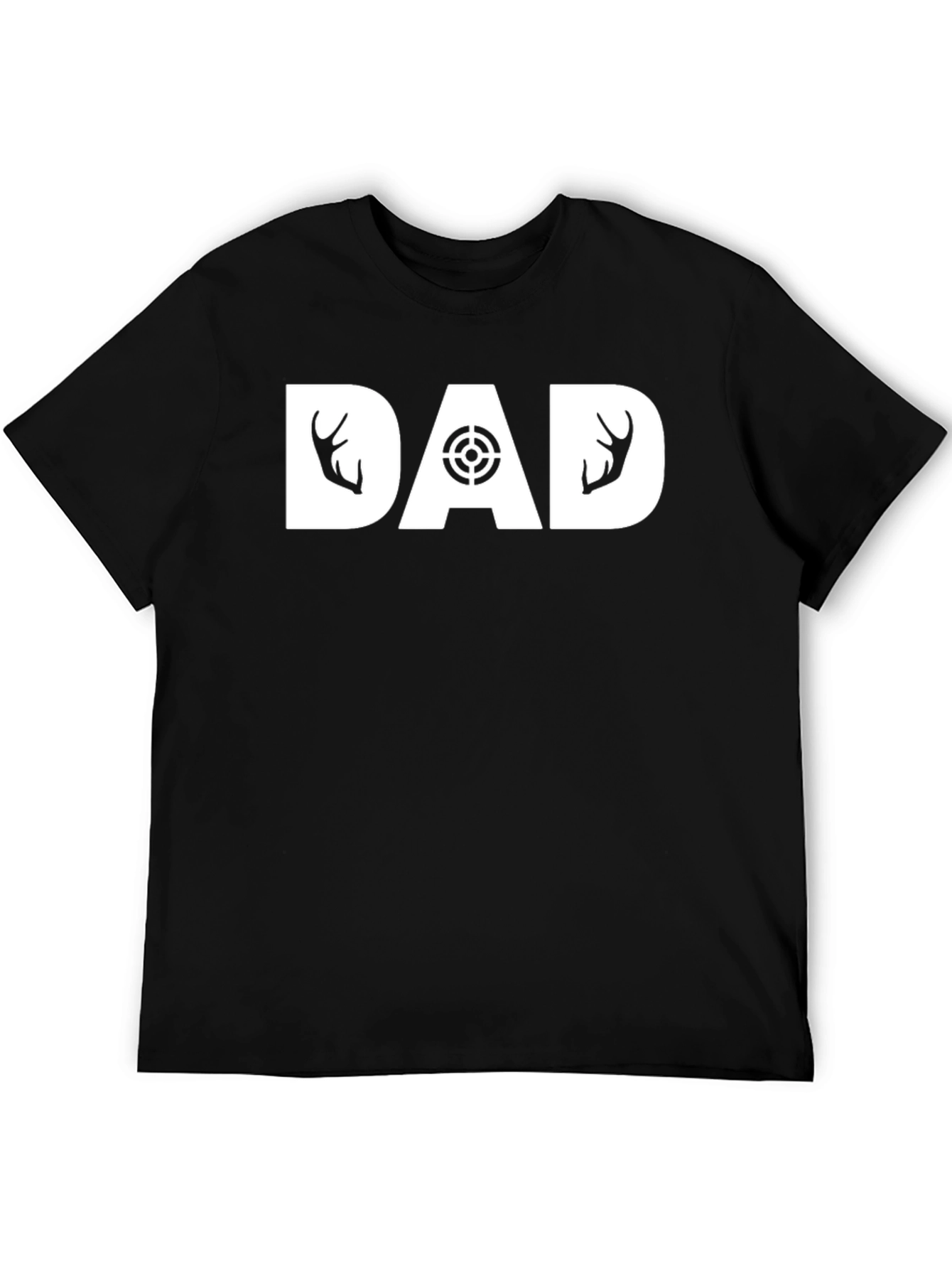 Hunting Dad T-Shirt - Deer Antler Design
