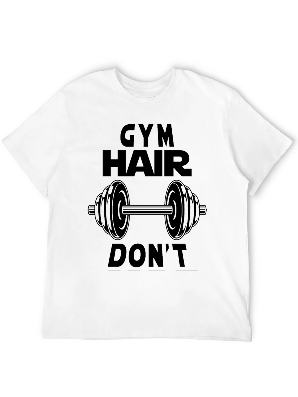 Gym Hair Dont Care Black T-Shirt