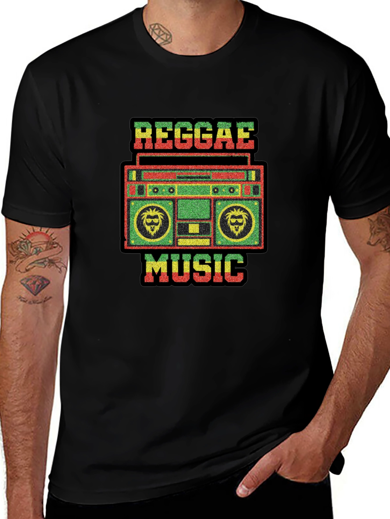 Reggae Music Black T-Shirt