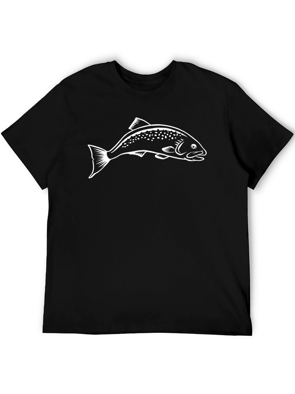 Black Fish Graphic Tee - Fishing Lovers T-Shirt