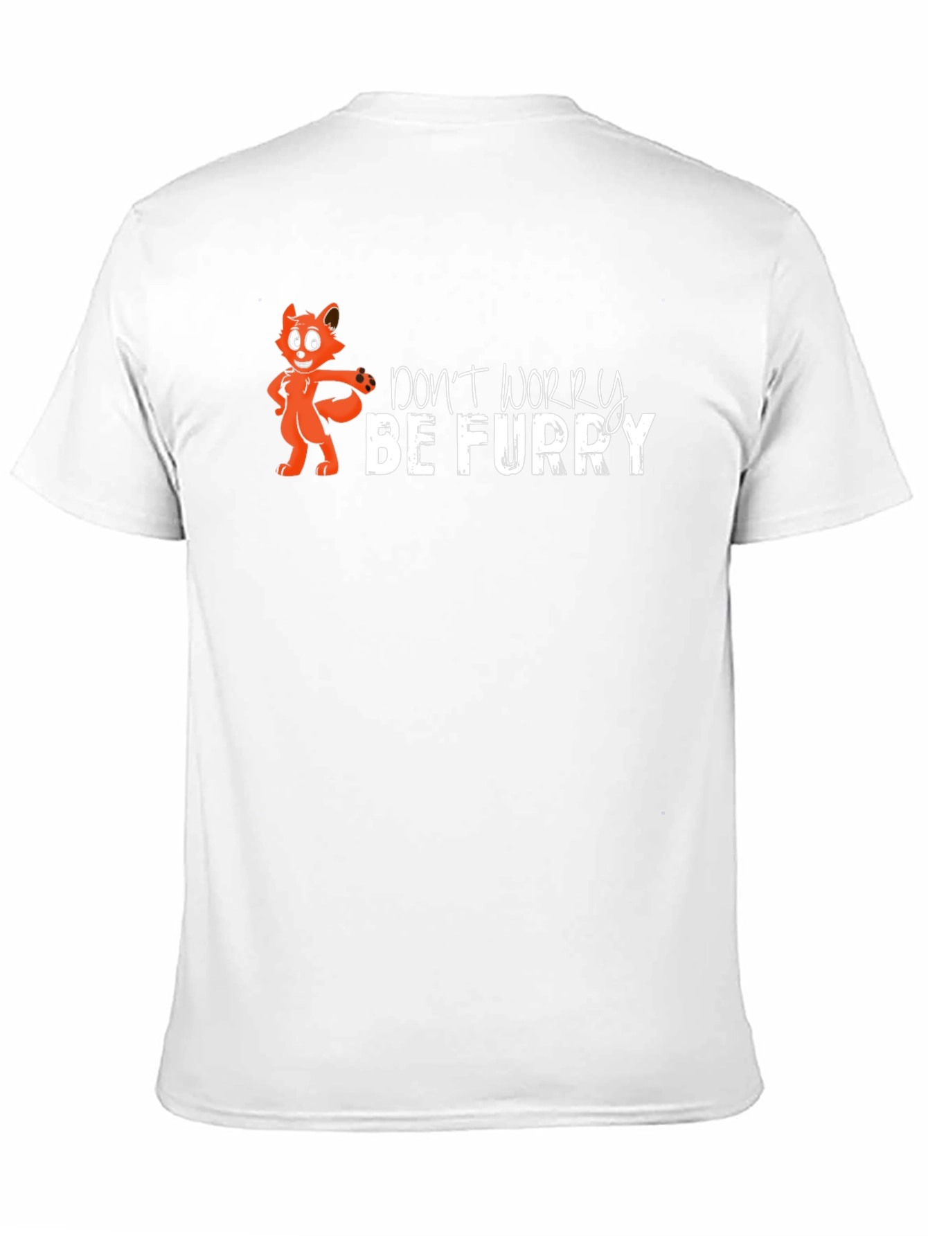 Dont Worry Be Furry Black T-Shirt