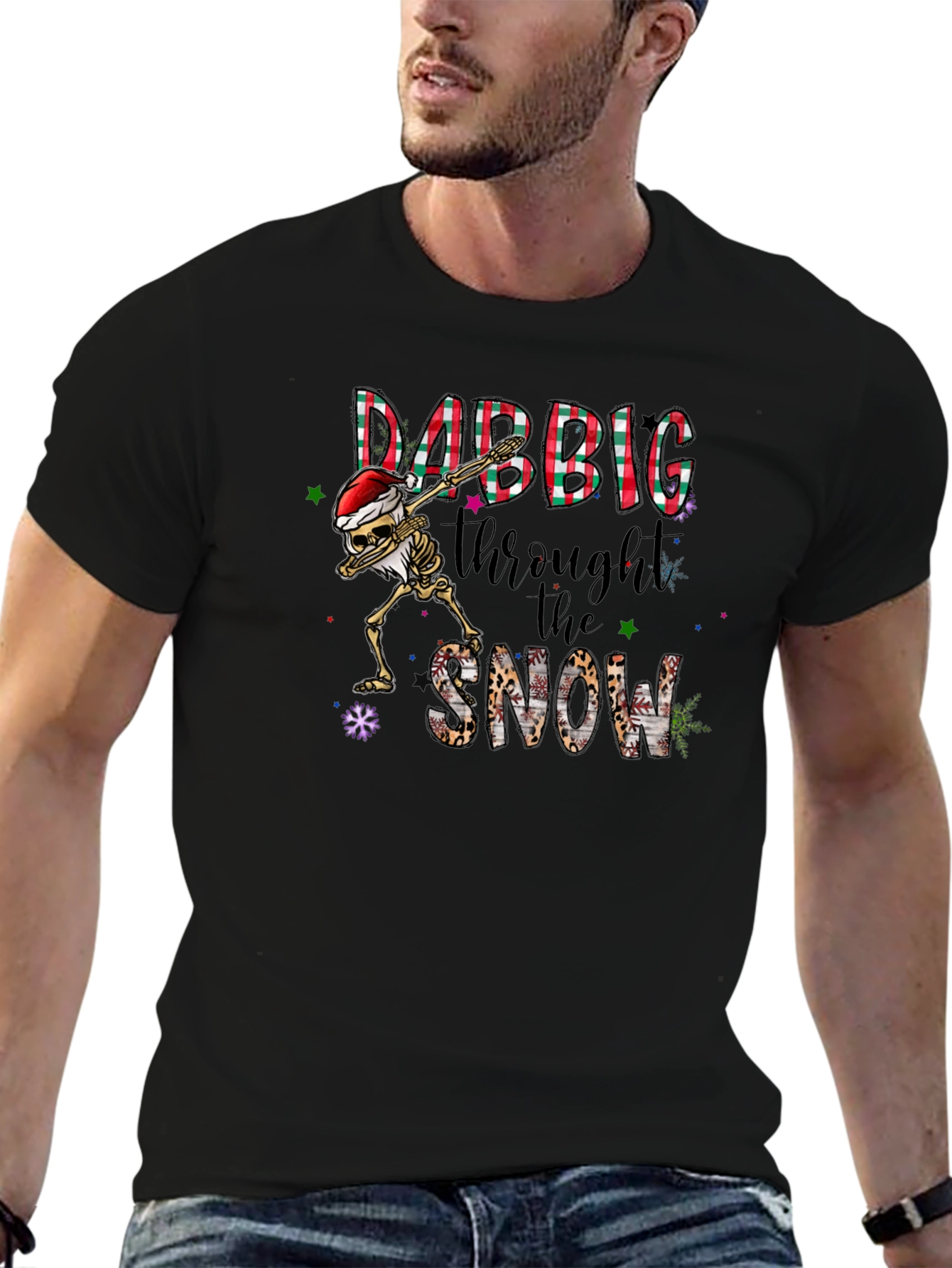 Dabbing Through the Snow Holiday T-Shirt