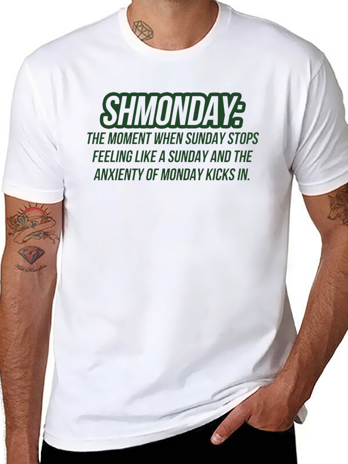 Shmonday Graphic T-Shirt - Relaxed Fit Dark Humor Tee