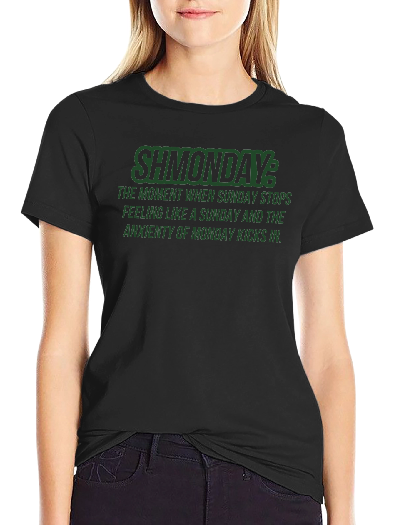 Shmonday Graphic T-Shirt - Relaxed Fit Dark Humor Tee