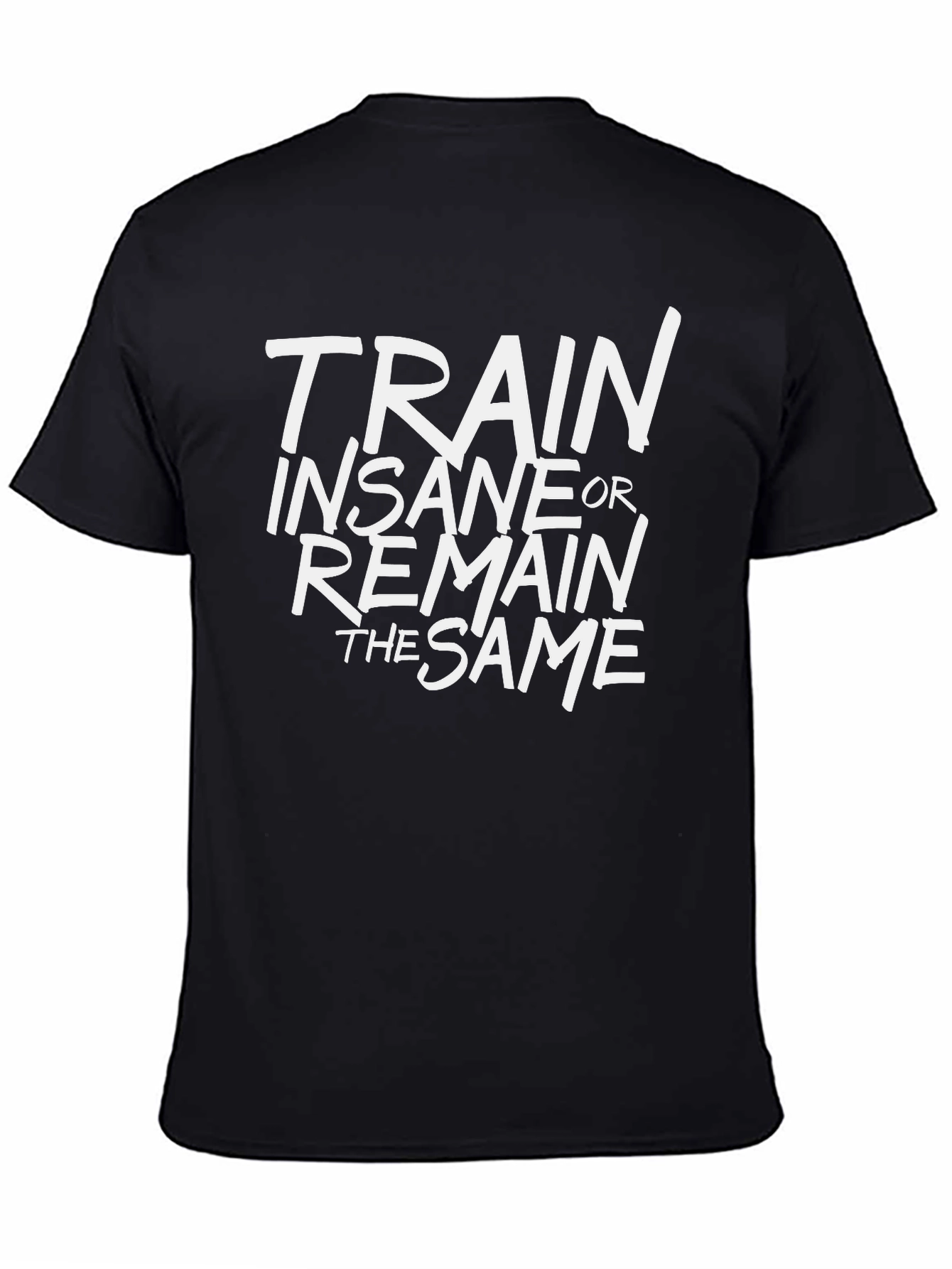 Train Insane or Remain the Same Black T-Shirt