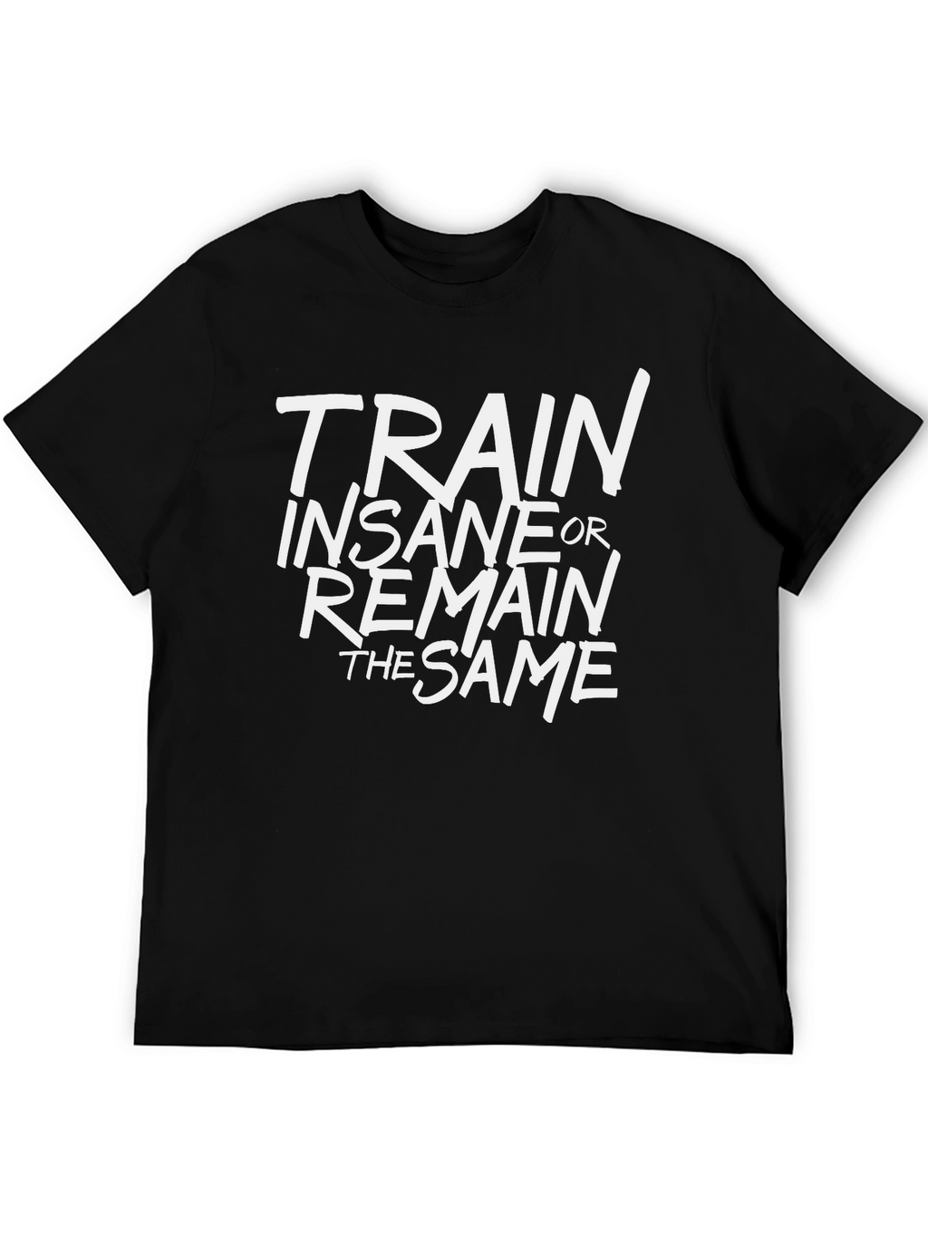 Train Insane or Remain the Same Black T-Shirt