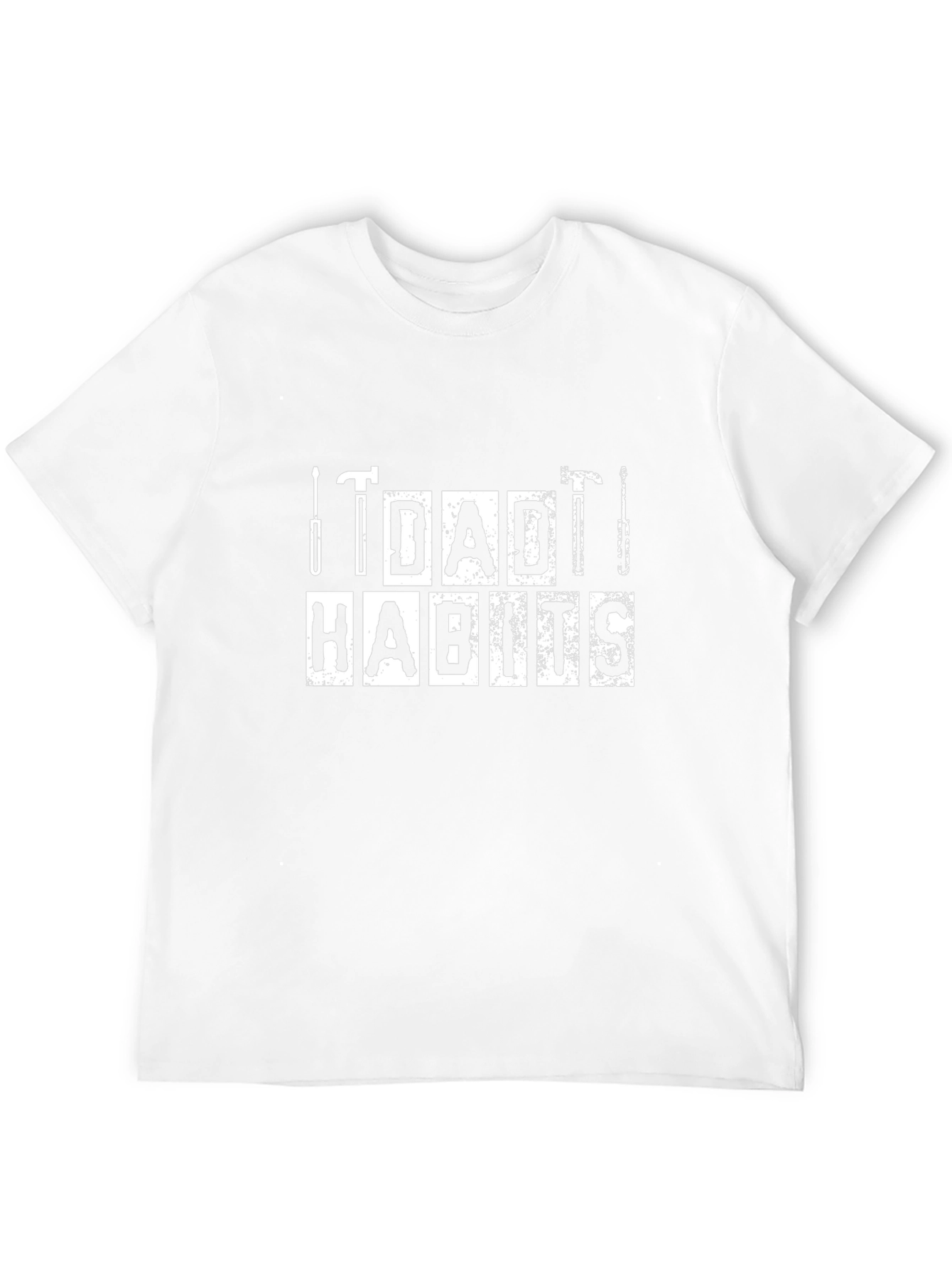 Dad Habits Graphic T-Shirt - Black Cotton Tee