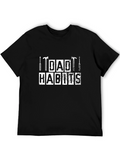 Dad Habits Graphic T-Shirt - Black Cotton Tee